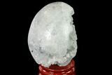Crystal Filled Celestine (Celestite) Egg Geode - Madagascar #140283-2